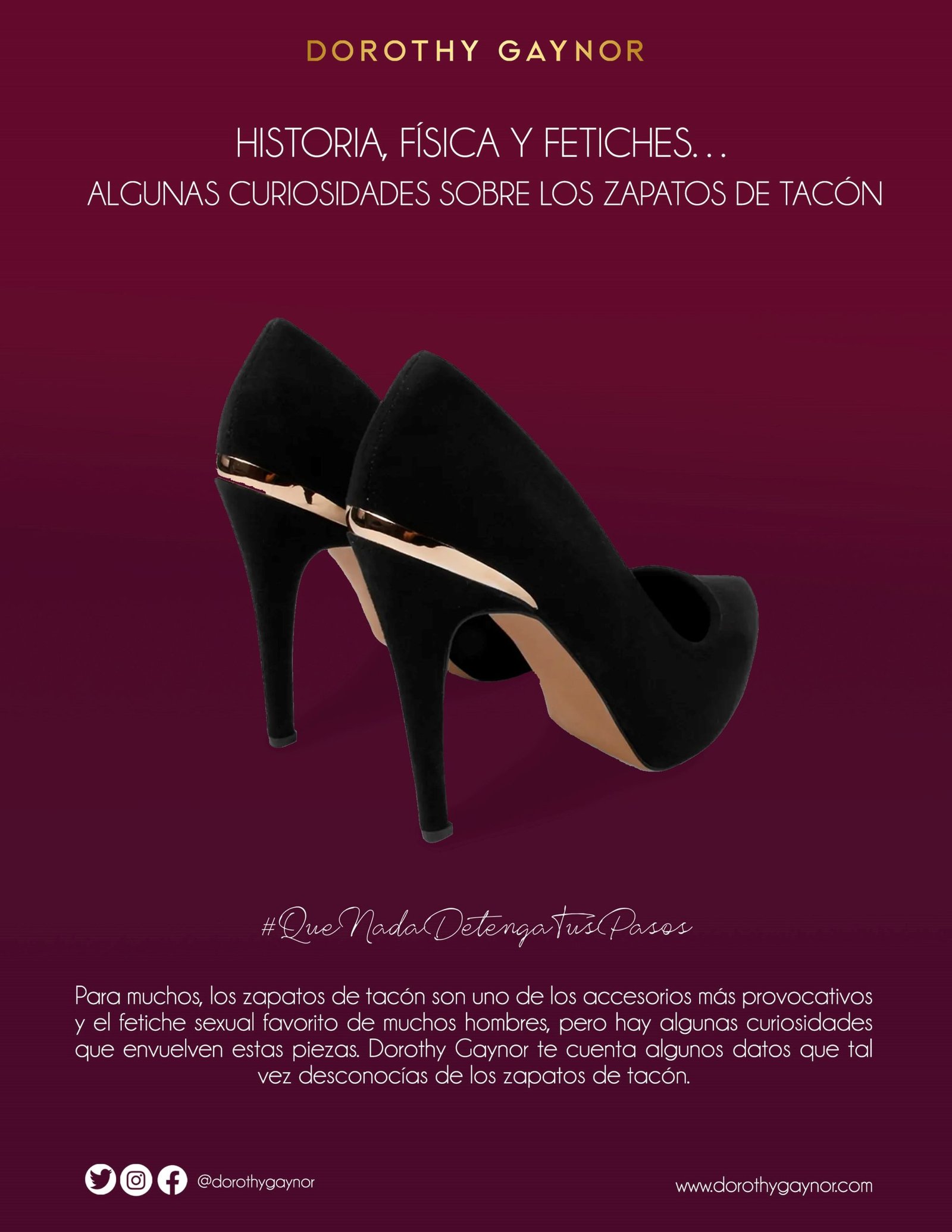 HISTORIA, FÍSICA Y FETICHES… ALGUNAS CURIOSIDADES SOBRE LOS ZAPATOS DE  TACÓN – DISTRITO MAGAZINE